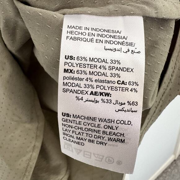 NWT Chico's Women's Button Up Shirt Sz L 12 14 Olive Green Casual Outdoor - Picture 14 of 16